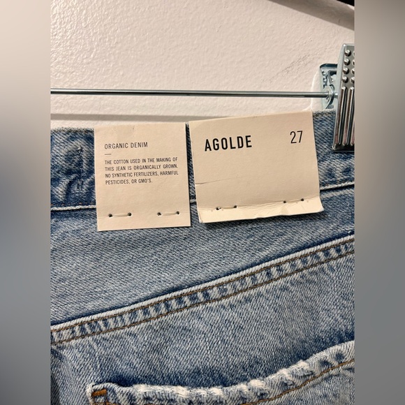 Agolde Riley High Rise Straight Crop Jeans - Picture 10 of 15
